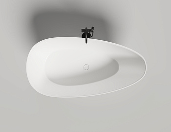 Ванна из искусственного камня Salini PAOLA 1015203MF 160х80 отдельностоящая асимметричная